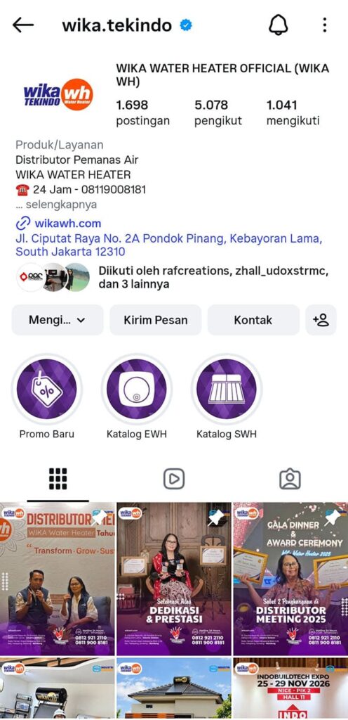 Akun Resmi Utama Instagram Wika Water Heater Distributor wika.tekindo wikawh.com review1 Akun Resmi Utama Instagram Wika Water Heater Distributor wika.tekindo wikawh.com review1